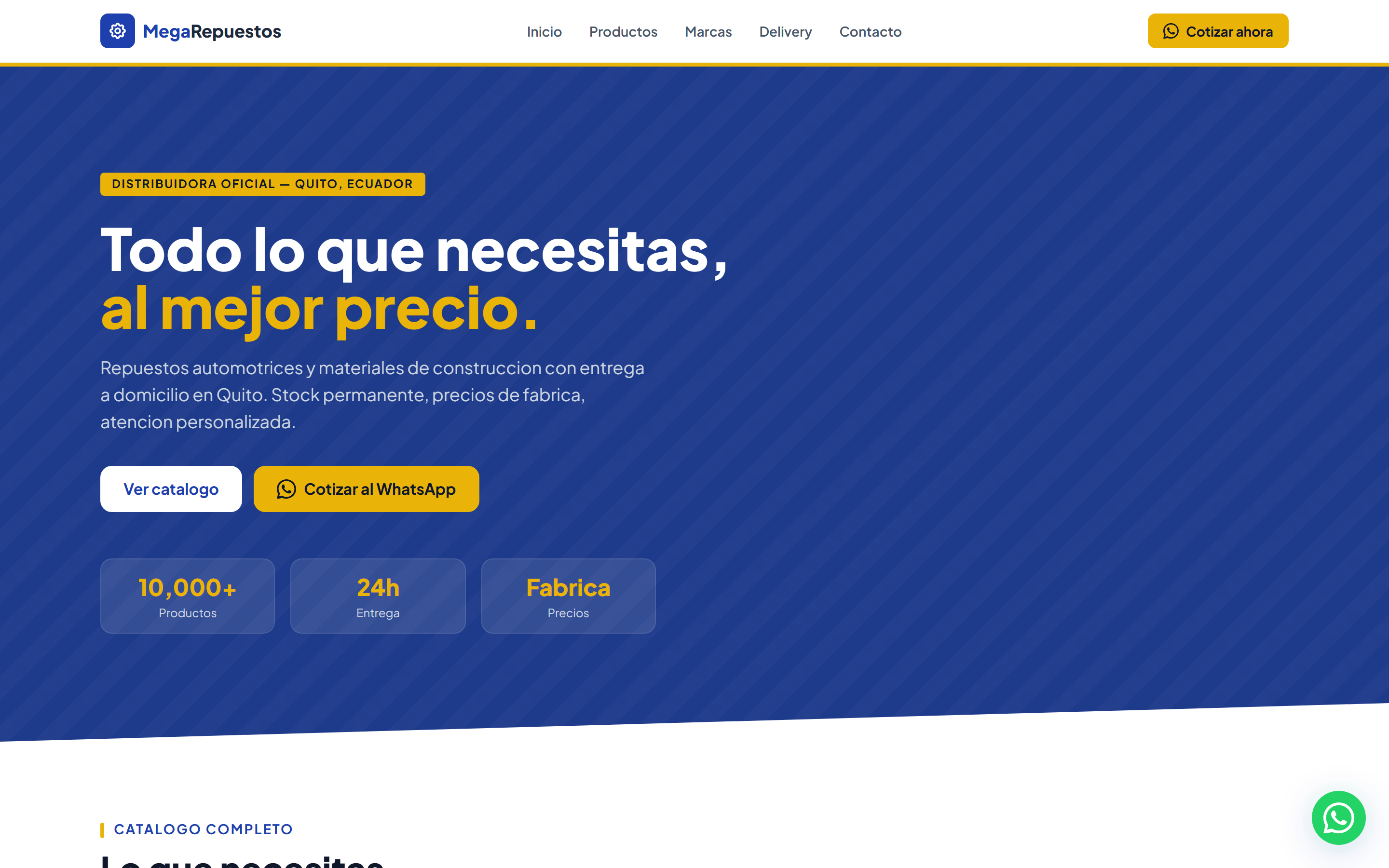 MegaRepuestos — preview